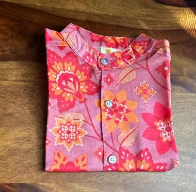 Chanderi Peach Pink(Shirt Only)