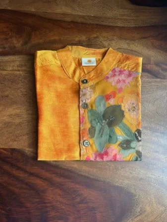 Dark Yellow Floral(Shirt Only)