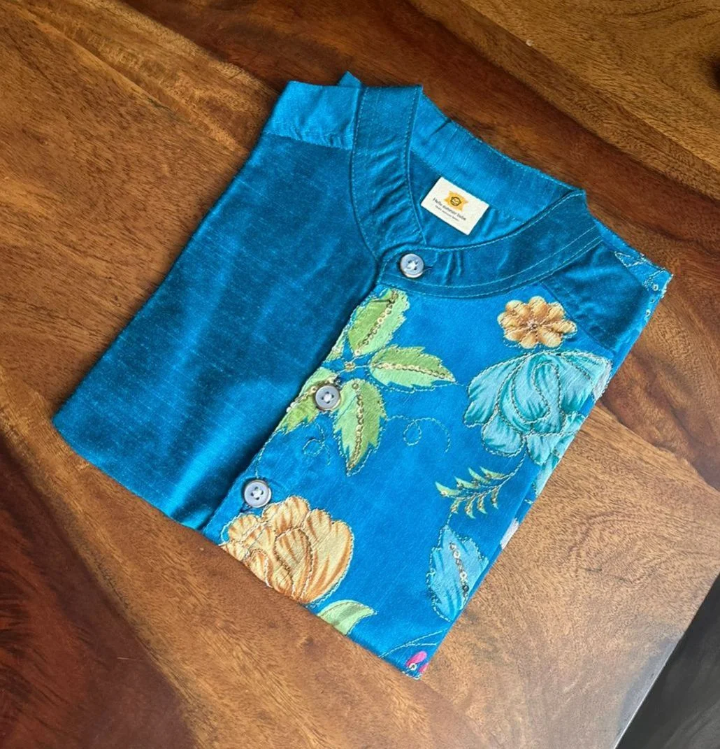 Blue Floral(Shirt Only)